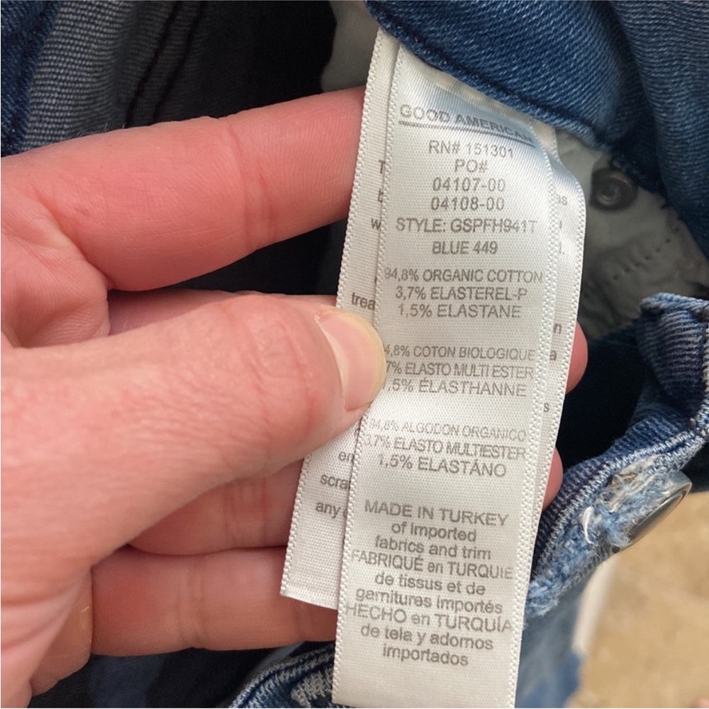 GOOD AMERICAN Good Straight Split Pocket Jeans - Picture 11 of 12